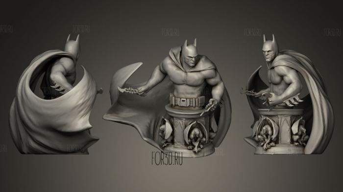 Бетмен Bust 3d stl модель для ЧПУ